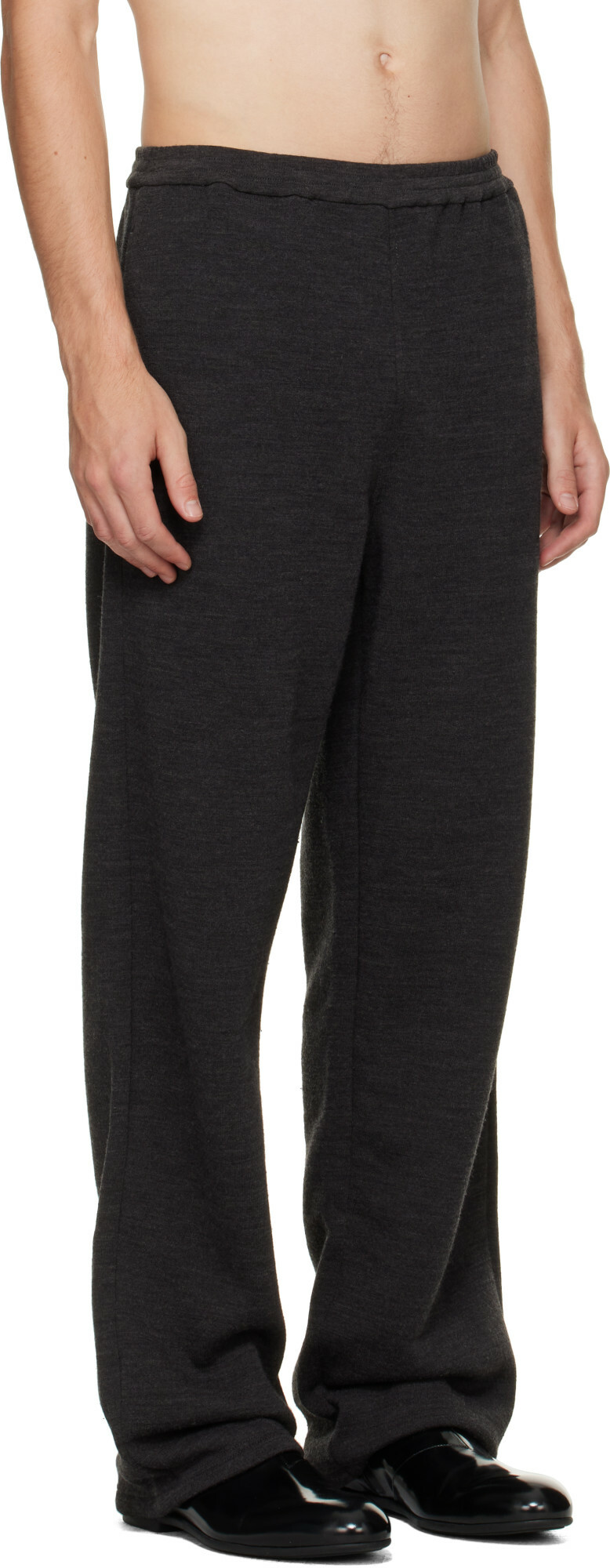 Jil Sander Black Fleece Trousers
