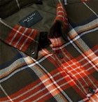 rag & bone - Tomlin Slim-Fit Button-Down Collar Checked Cotton-Flannel Shirt - Green