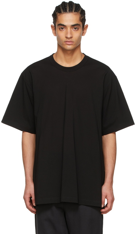 Photo: Y-3 Black Cotton T-Shirt