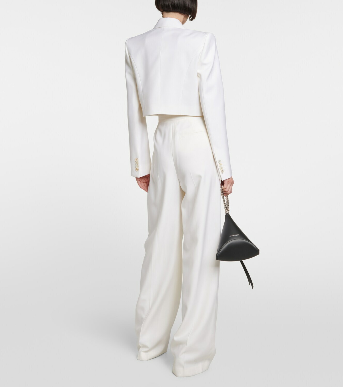 Alexander McQueen - Wool cropped blazer Alexander McQueen