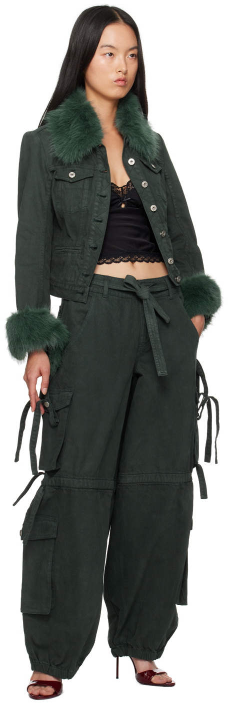 【関税込み】GUIZIO グリーン Anais カーゴパンツ GUIZIO Green Anais Cargo Pants GUIZIO