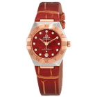 Omega Constellation Diamond Red Dial Ladies Watch 131.23.29.20.99.002