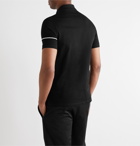 Givenchy - Slim-Fit Logo-Embroidered Cotton-Piqué Polo Shirt - Black