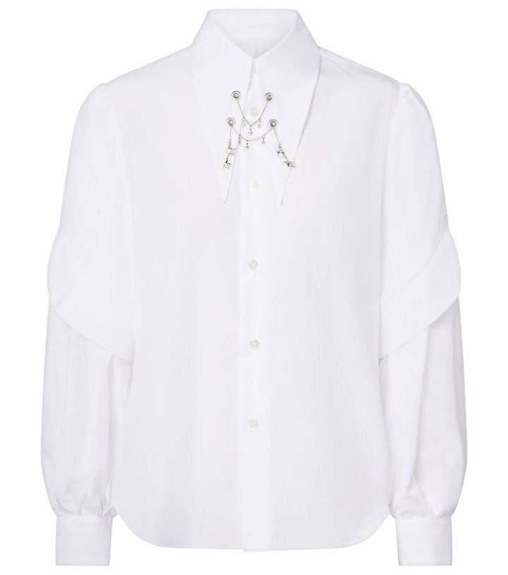 Photo: Noir Kei Ninomiya Embellished cotton shirt