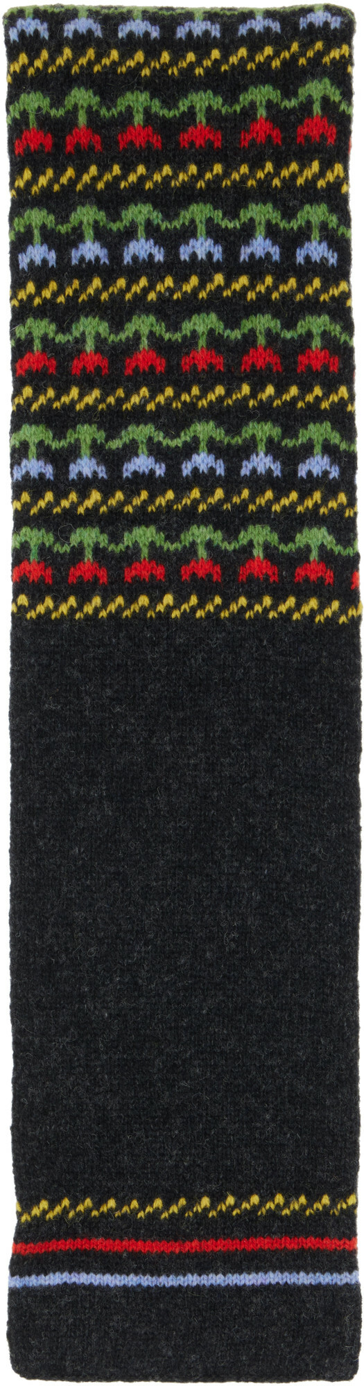 Marni Gray Virgin Wool Scarf