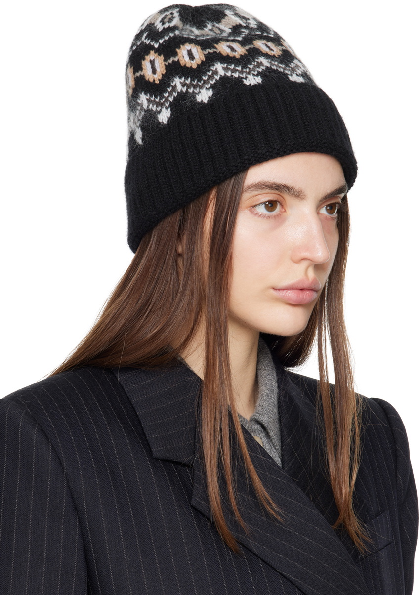 KHAITE Black Alpina Beanie
