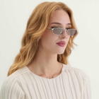 Prada Eyewear 0PR B54S Sunglasses in Silver/Light Brown 