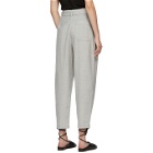 3.1 Phillip Lim Grey Wool Chambray Belted Trousers
