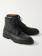 John Lobb - Alder Waxed-Suede Boots - Black