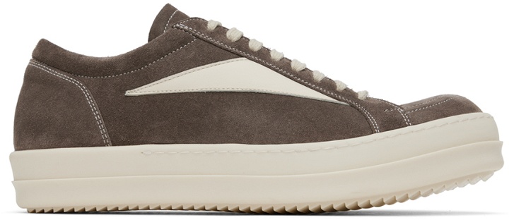 Photo: Rick Owens Gray Suede Low Sneakers
