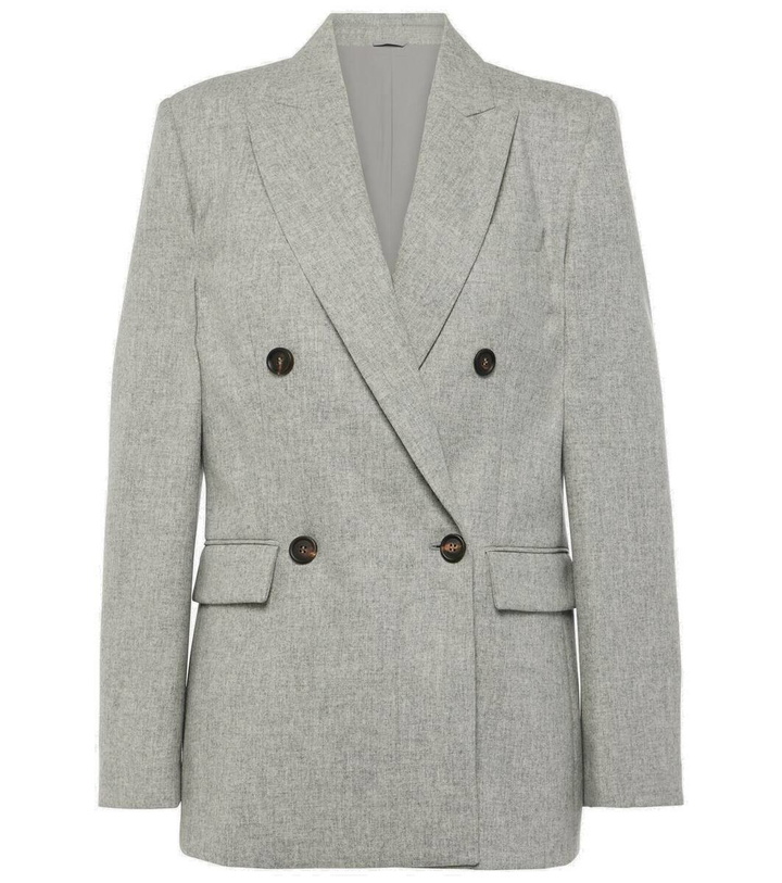 Photo: Brunello Cucinelli Wool and cashmere flannel blazer