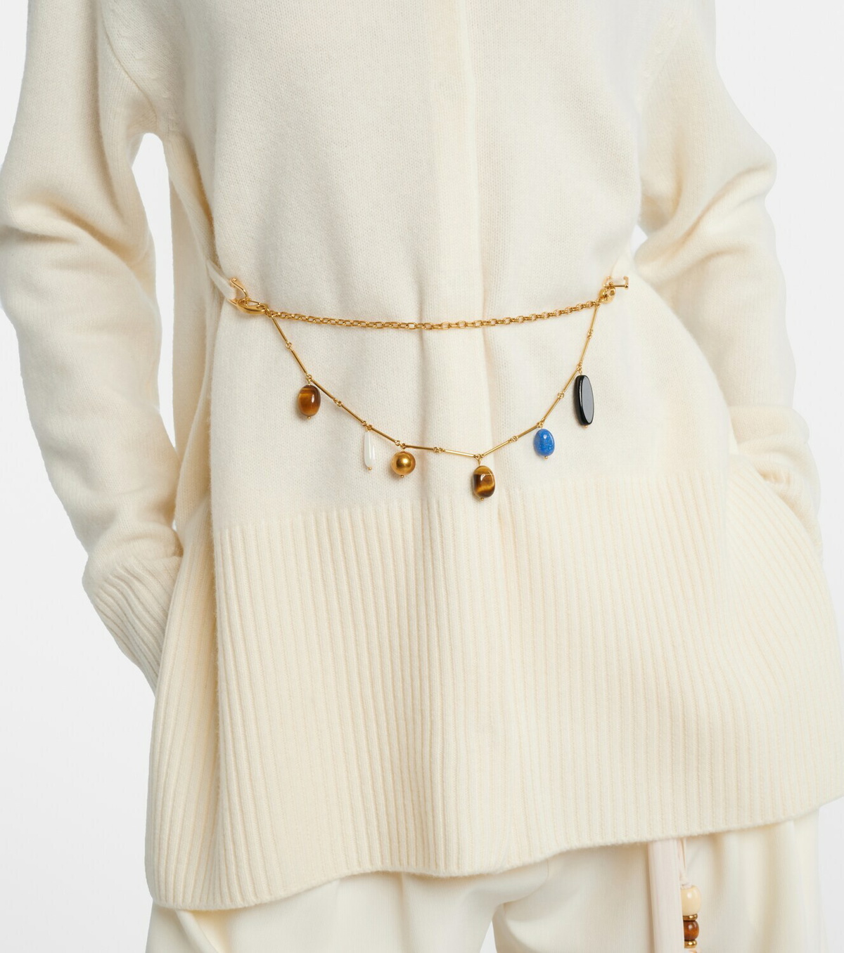 Xu Zhi Belted wool cardigan