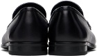 Ferragamo Navy Hardware Loafers