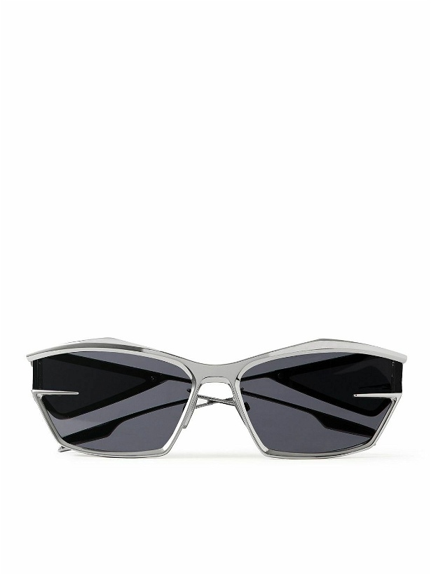Photo: Givenchy - Giv Cut Cat-Eye Silver-Tone Sunglasses