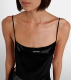 Miu Miu Satin slip dress