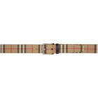 Burberry Beige E-Canvas Vintage Check Belt