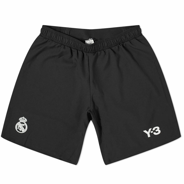 Photo: Y-3 Men's x Real Madrid 4th Goalkeeper Jersey Shorts in Black