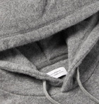 Saturdays NYC - Logo-Intarsia Mélange Brushed-Jersey Hoodie - Men - Gray