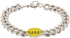 Marni Silver Logo Chain Bracelet