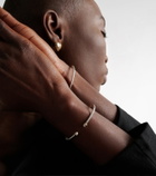 David Yurman Micro Cable Flex® sterling silver and 14kt gold cuff bracelet with pearls