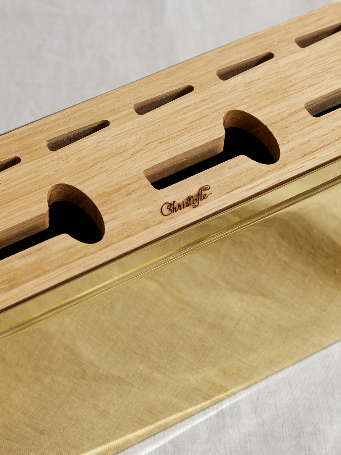 Christofle - Concorde Vartiations Gold-Tone Stainless Steel Cutlery Case