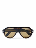 TOM FORD - Icon Pilot Aviator-Style Tortoiseshell Acetate Sunglasses