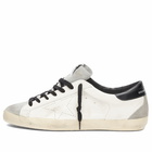 Golden Goose Men's Super Star Leather Sneaker in White/Grey/Black