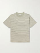 NN07 - Lionel 30046 Striped Cotton-Jersey T-Shirt - Green