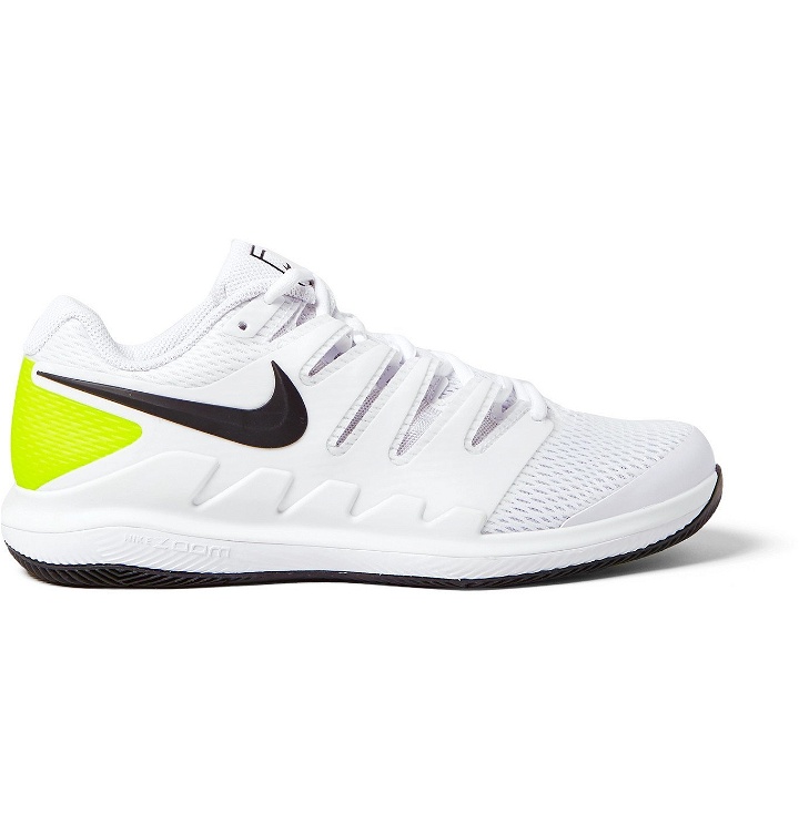 Photo: Nike Tennis - Air Zoom Vapor X Rubber and Mesh Tennis Sneakers - White