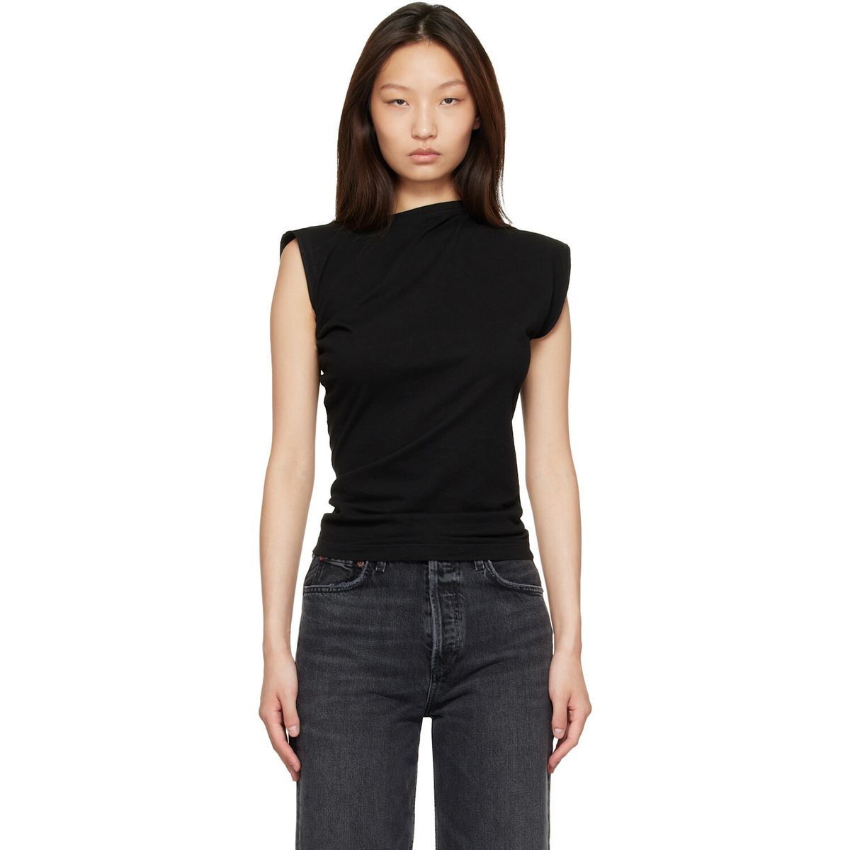 AGOLDE Black Beth T-shirt