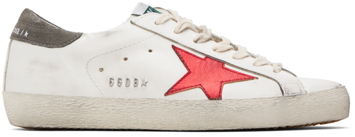 Photo: Golden Goose White Super-Star Sneakers