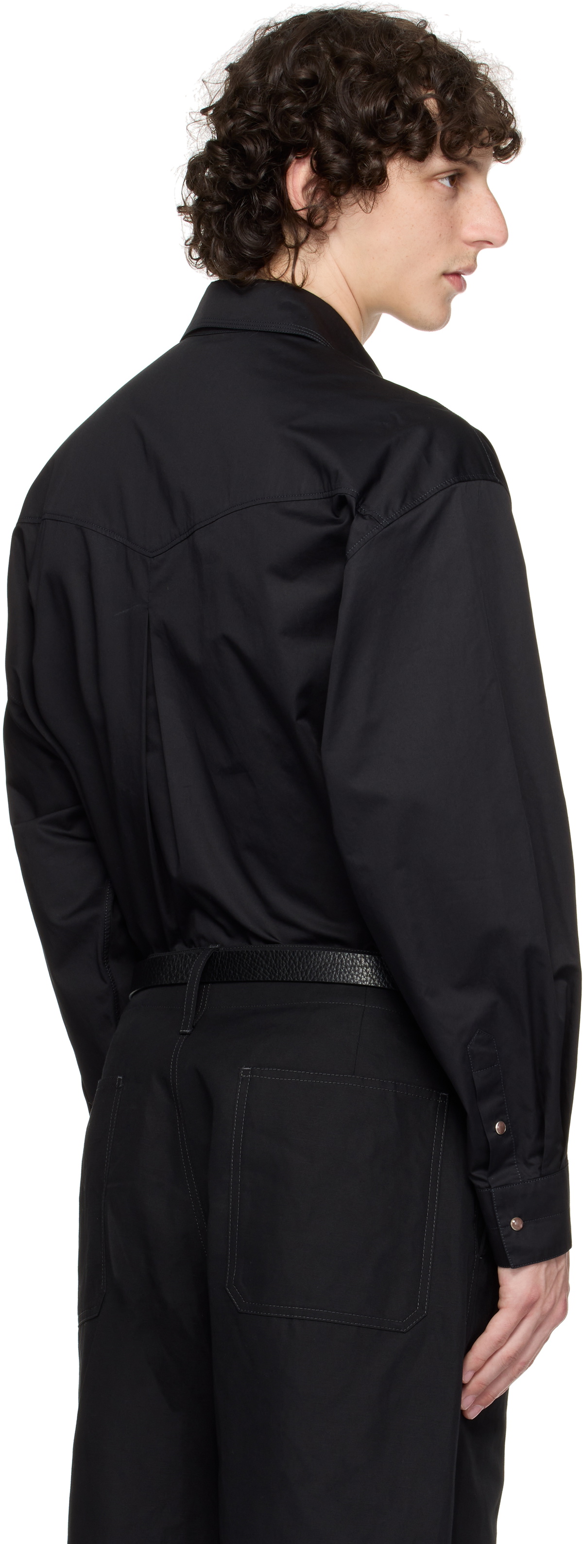 LEMAIRE Black Western Shirt Lemaire