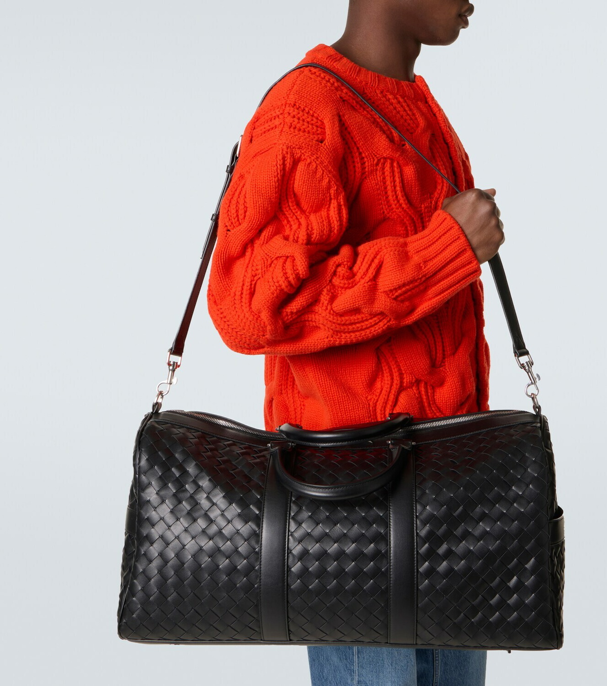 Bottega Veneta Intrecciato leather duffel bag