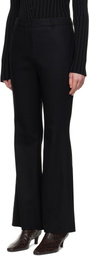 LE17SEPTEMBRE Black Flare Western Belt Trousers