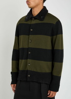 Simone Rocha Striped Wool Cardigan Multicoloured 1
