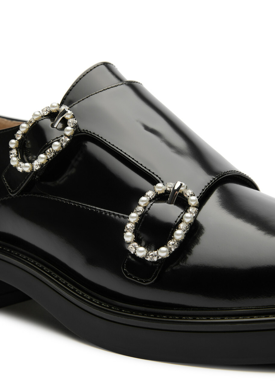 【関税込み】RECTO ブラック Bohemian クロッグ Gucci Black Sandals with Block Heel and GG 39 - BOPF