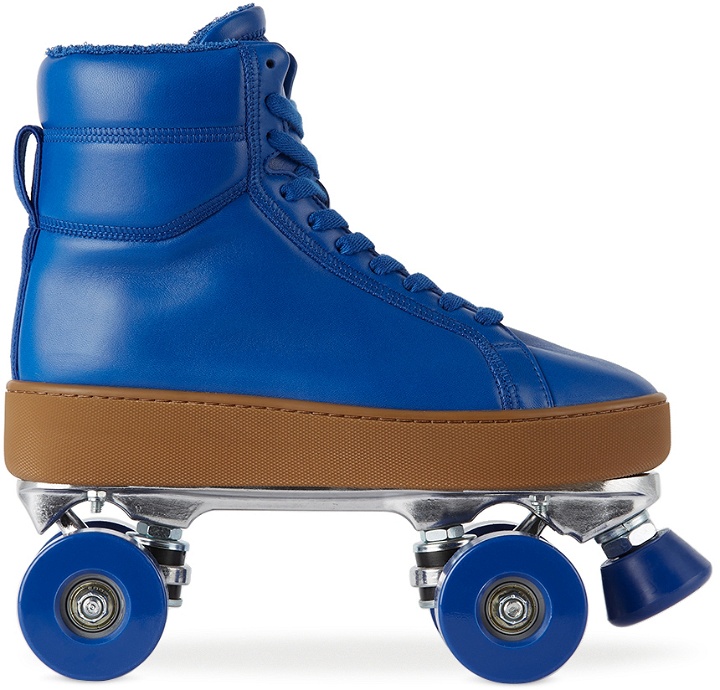 Photo: Bottega Veneta Blue Quilt Roller Skates