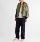 visvim - Logo-Print Cotton Bomber Jacket - Green