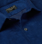 Emma Willis - Slim-Fit Cotton-Corduroy Shirt - Blue