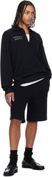 Moncler Genius Moncler x FRGMT Hiroshi Fujiwara Black Cotton Zip-Up Sweatshirt