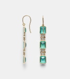 Ileana Makri Sofia 18kt gold drop earrings with apatites and diamonds