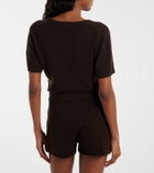 Jardin des Orangers Wool and cashmere shorts