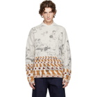 JW Anderson Gray Print Jacquard Sweater
