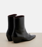 Khaite Leather ankle boots