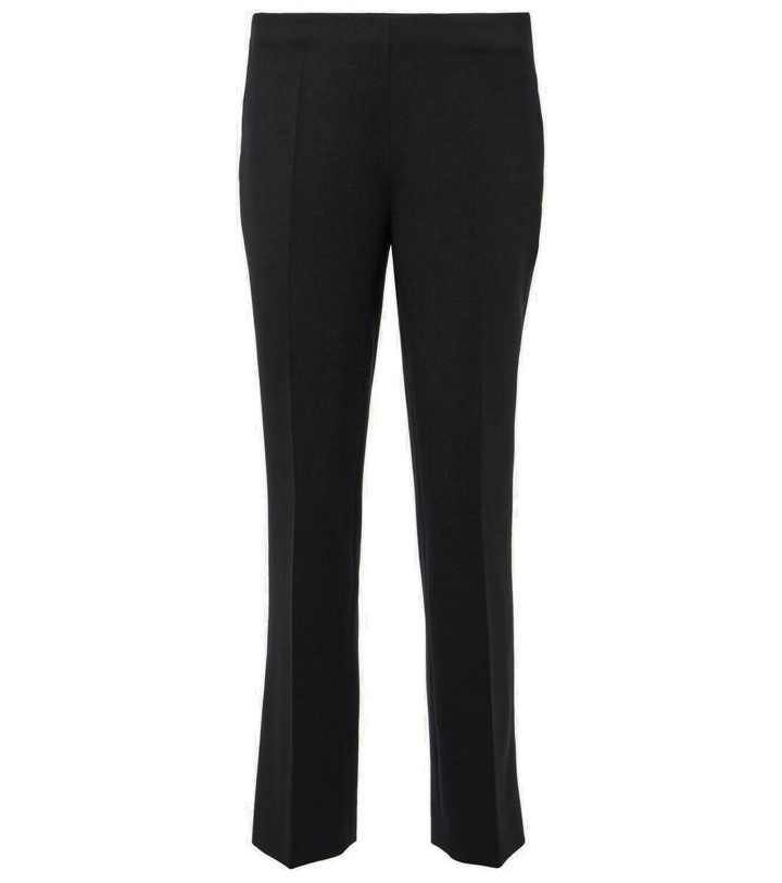 Photo: Ferragamo Mid-rise wool-blend cropped slim pants