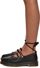 Dr. Martens Black Elphie II Virginia Leather Ballet Loafers