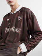 NAHMIAS - Scribble Printed Jersey T-Shirt - Brown