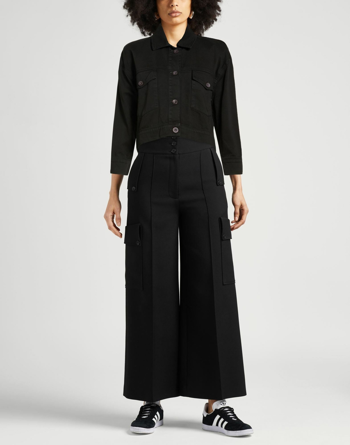 Shoe Womens Denim outerwear in Black