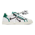 Off-White White and Grey New Vulcanized Low Sneakers