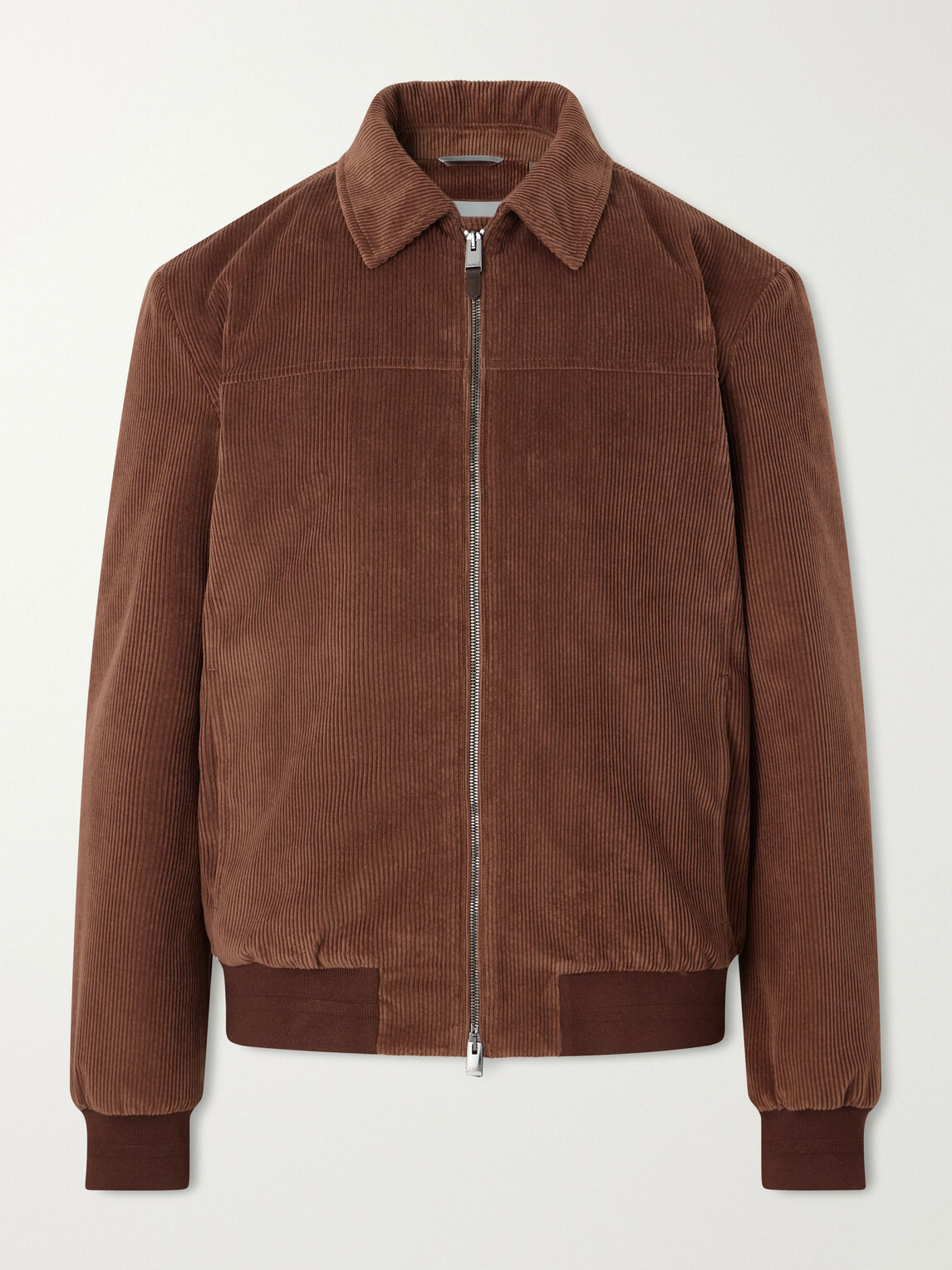 Canali - Padded Cotton-Corduroy Blouson Jacket - Brown